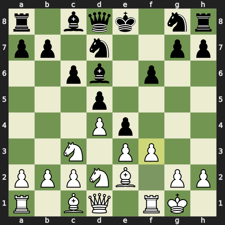 After 8. f3