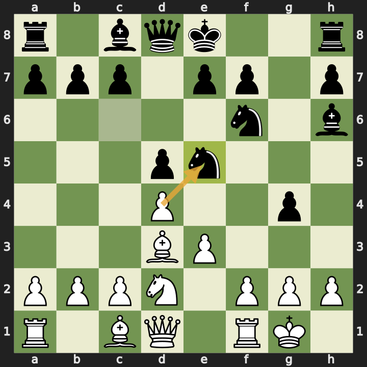 Game 3: dxe5 missed