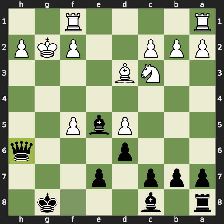 After 16...Qxh6