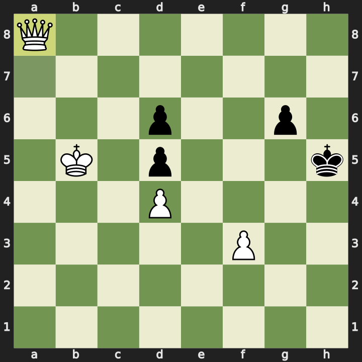 After 44. a8=Q