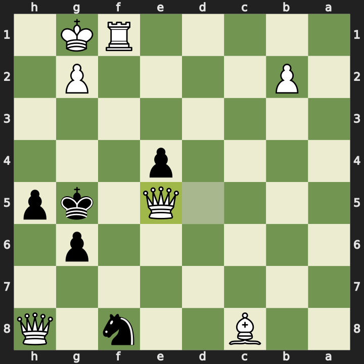 After 32. Qdxe5+