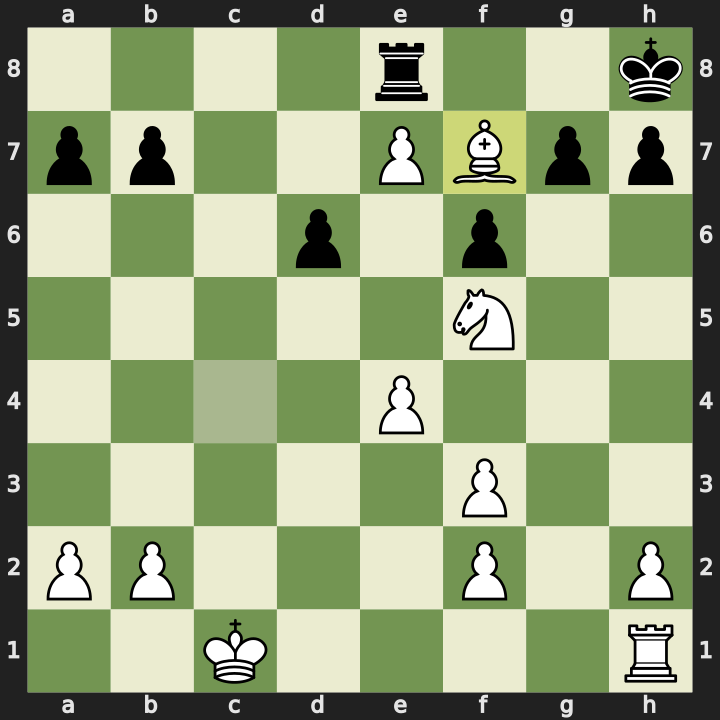 After 21. Bf7