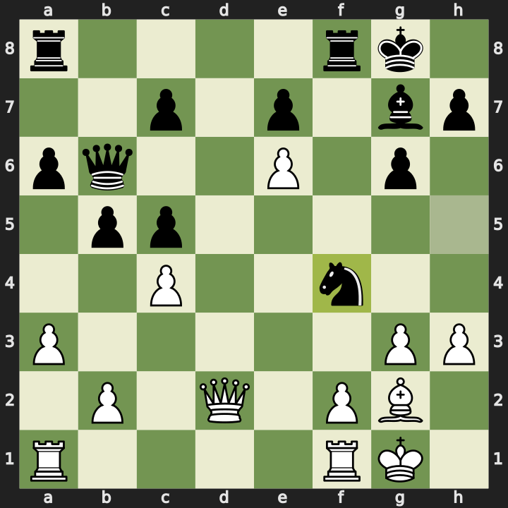 After 21...Nxf4
