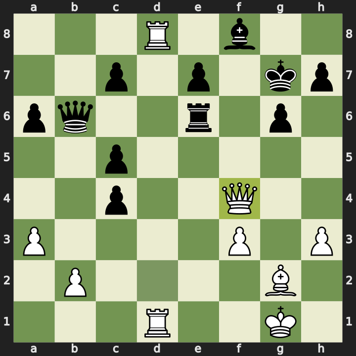 After 30. Qxf4