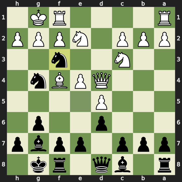 After 11...Nf3+