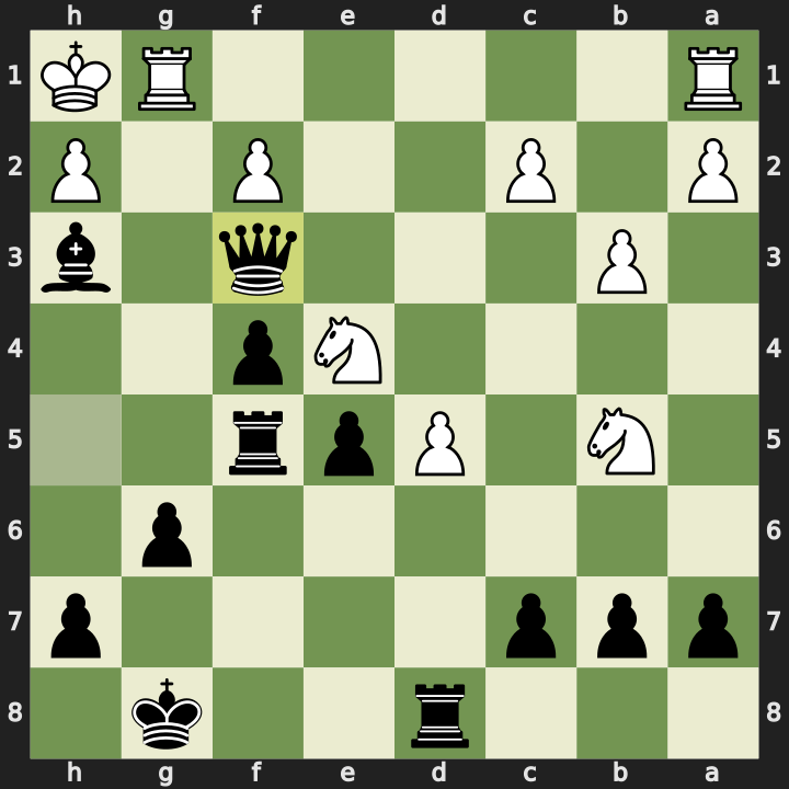 After 24...Qxf3+