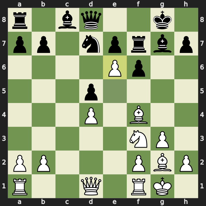 After 15. e6