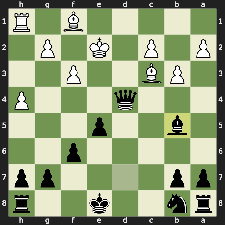 After 19...Bb5+
