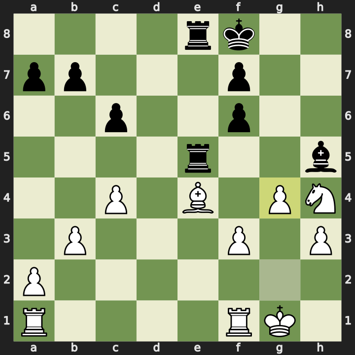 After 25. g4