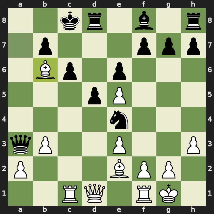 After 20. Bb6