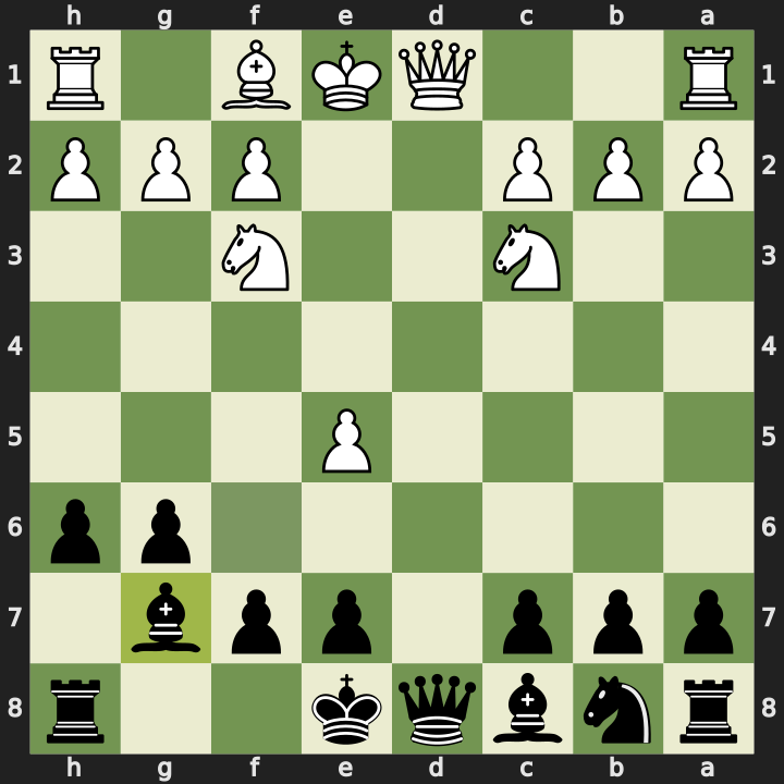 After 8...Bg7