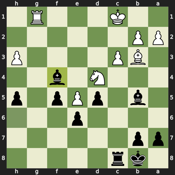 After 27...Bxf4+