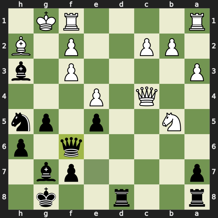 After 21...Qf6