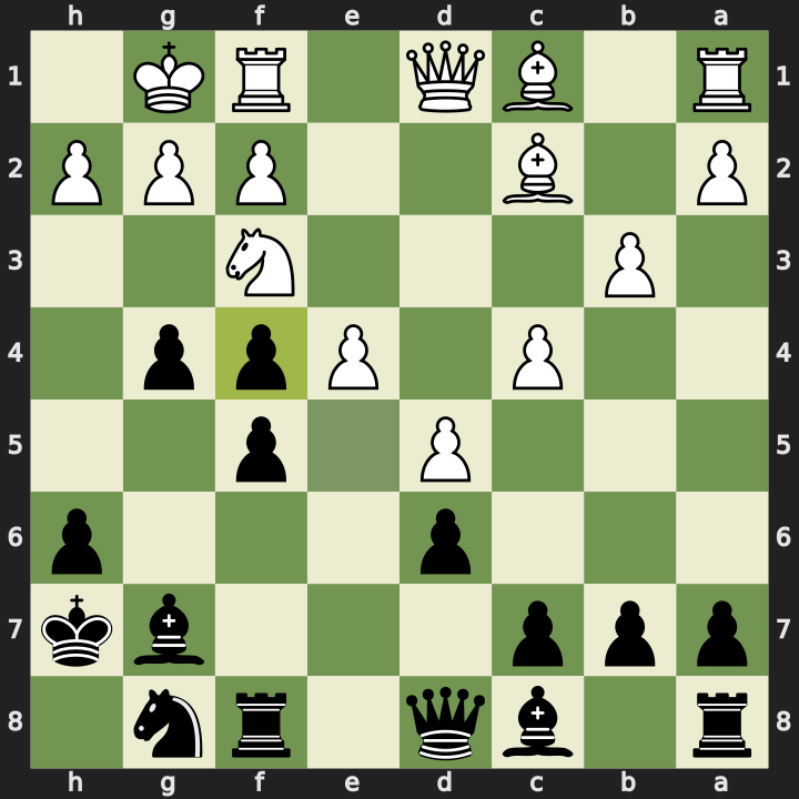 After 17...exf4