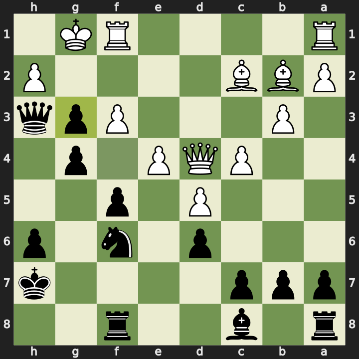 After 22...fxg3