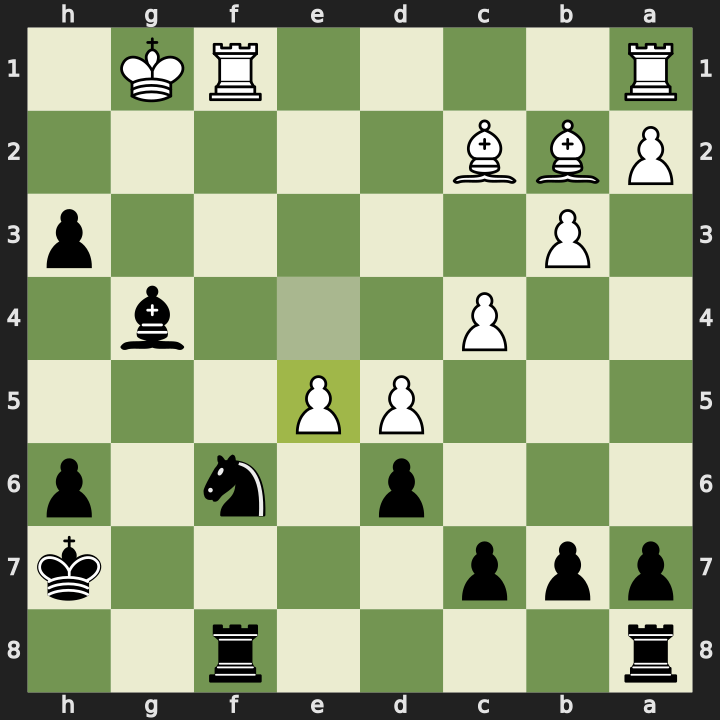After 27. e5+