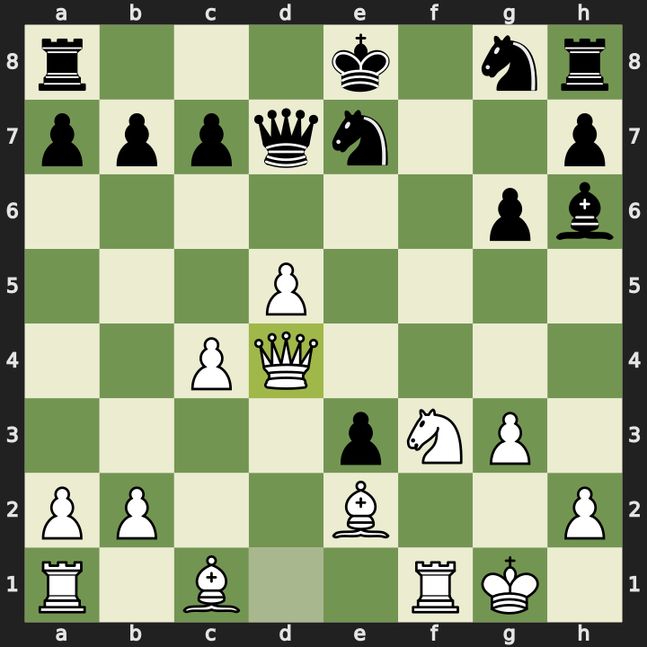 After 18. Qd4