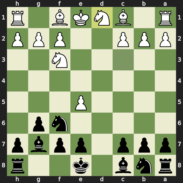 After 7. Nxd1