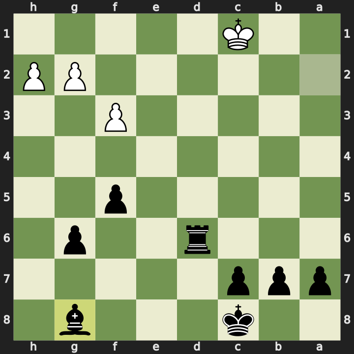 After 26...Bxg8