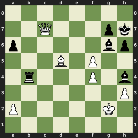 Engine defence after 37. gxf5
