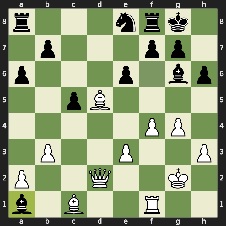 After 23...Bxa1