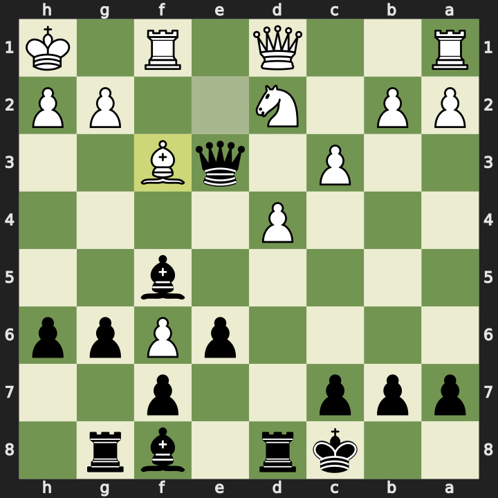 After 17. Bf3, Black to move