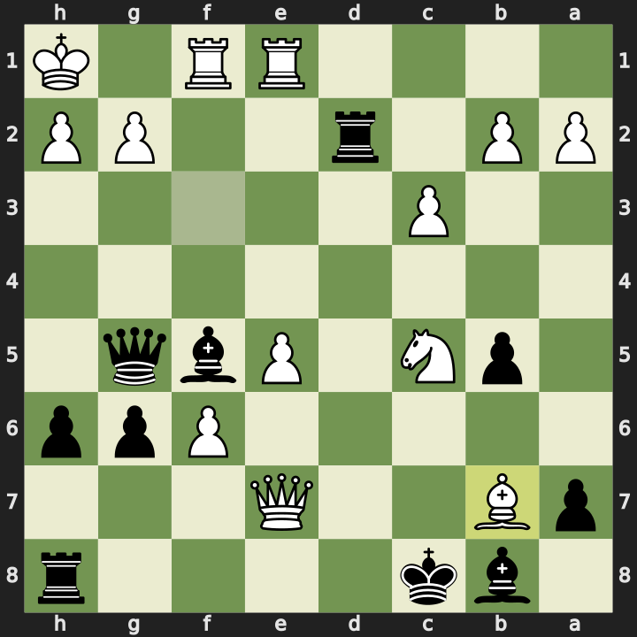 Final position after 29. Bb7#