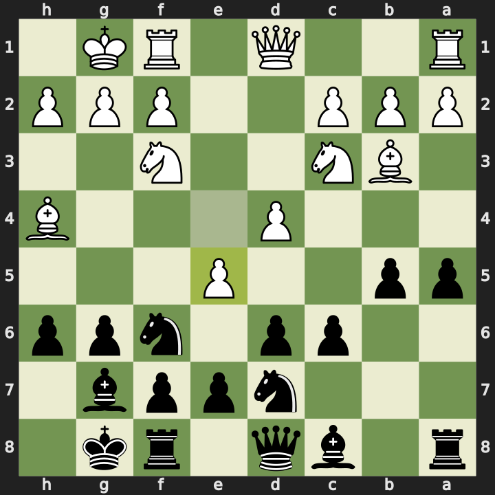 After 11.e5