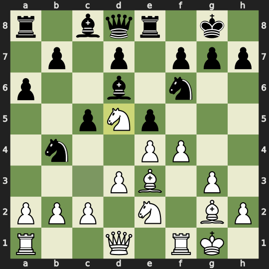 Engine line: the backwards knight recapture