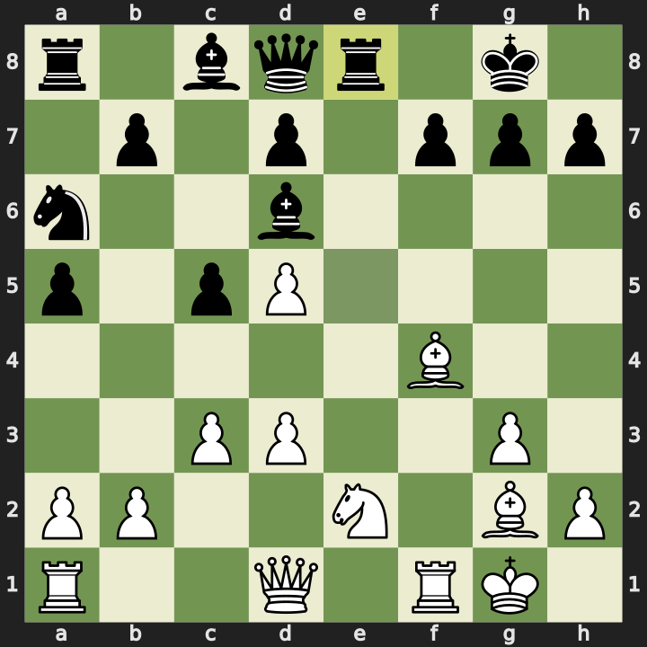 After 14...Re8