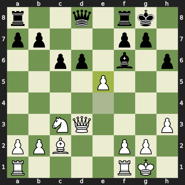After 16. e5