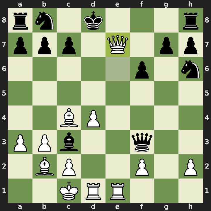 After 16. Qe7+
