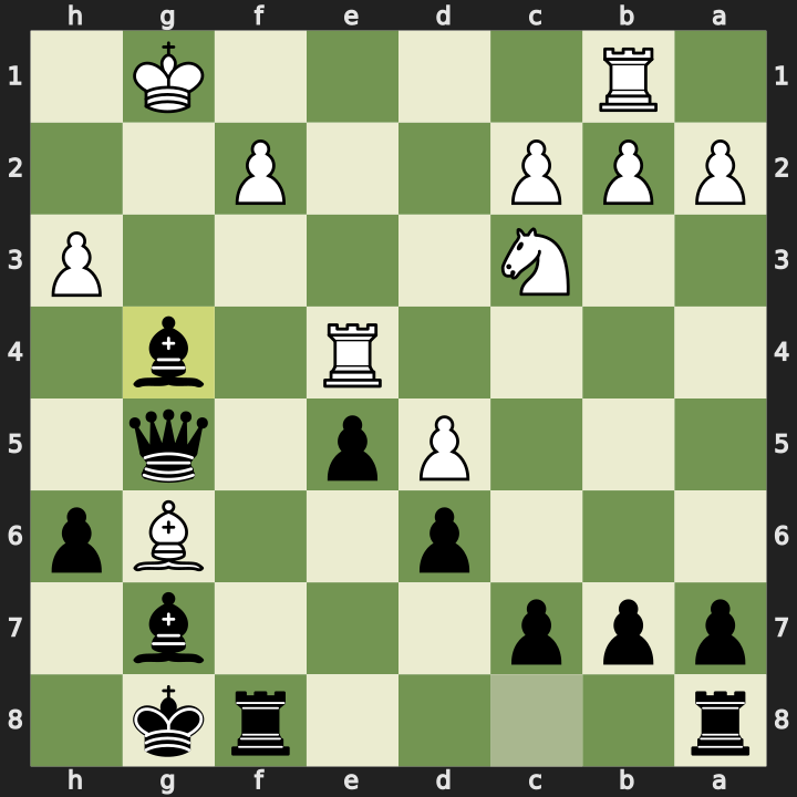 After 19...Bxg4
