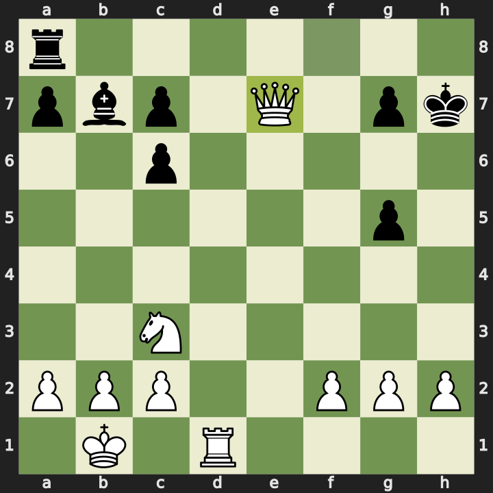 Final position after 19. Qe7
