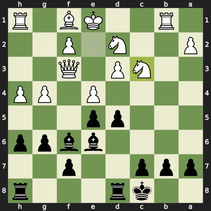 Final position after 17. Nxc3