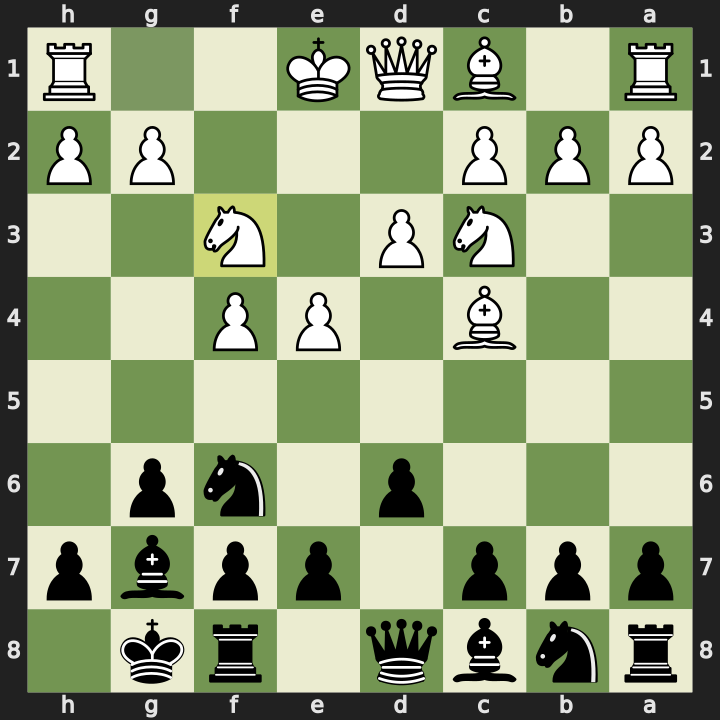 Position after 6.Nf3, Black to play