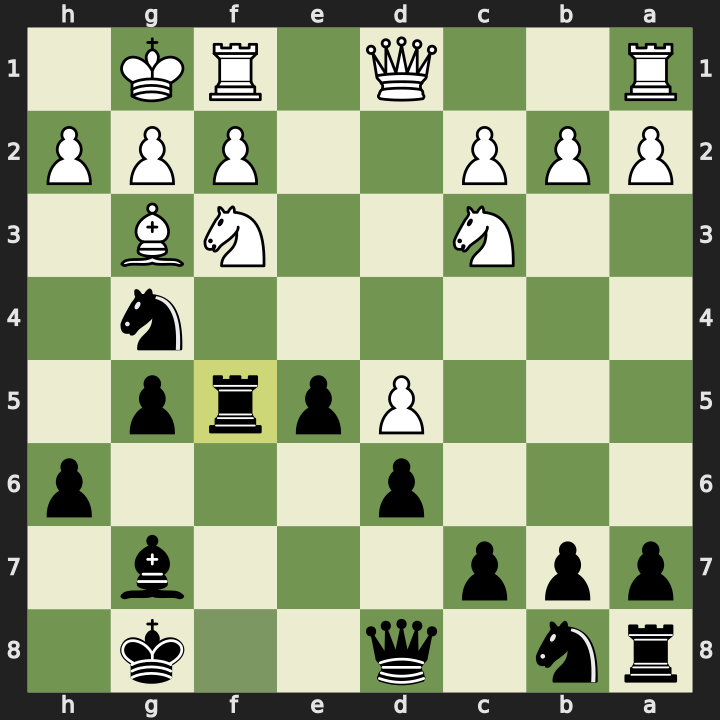 Position after 12...Rxf5, White to play