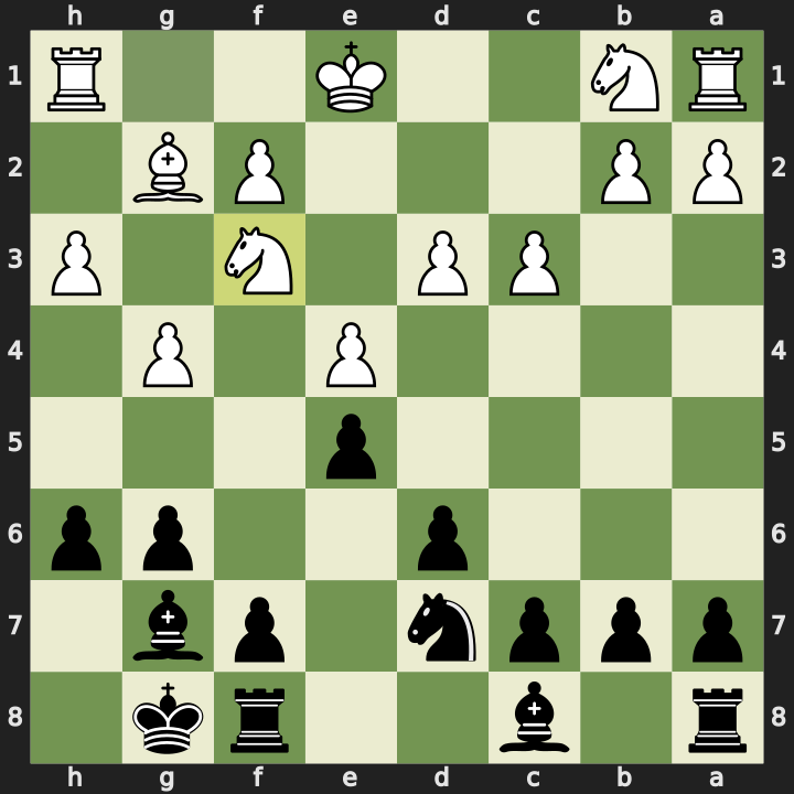 Position after 11.Nxf3, Black to play