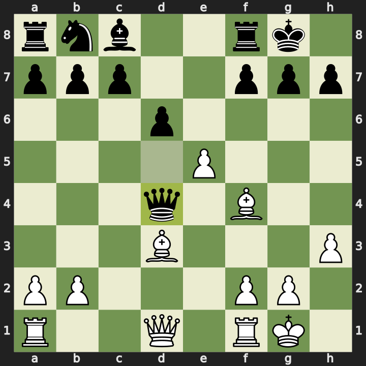 Position after 12...Qxd4, White to play