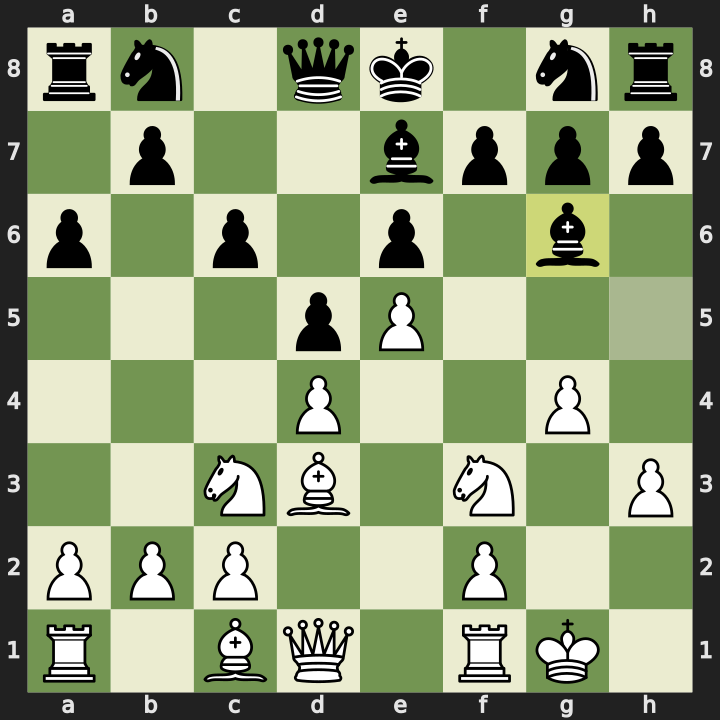 Position after 9...Bg6, White to play