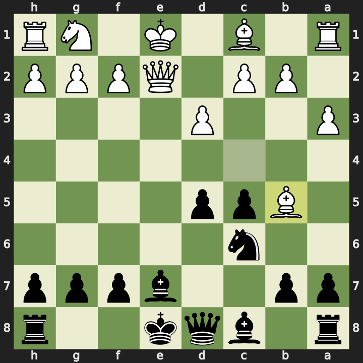 Position after 9.Bb5, Black to play